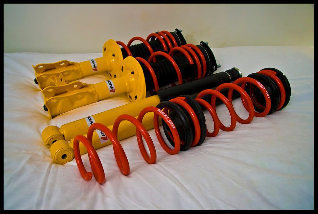 Comparison Stock Suspension vs. HFP Suspension vs. KONI/ Swift Springs